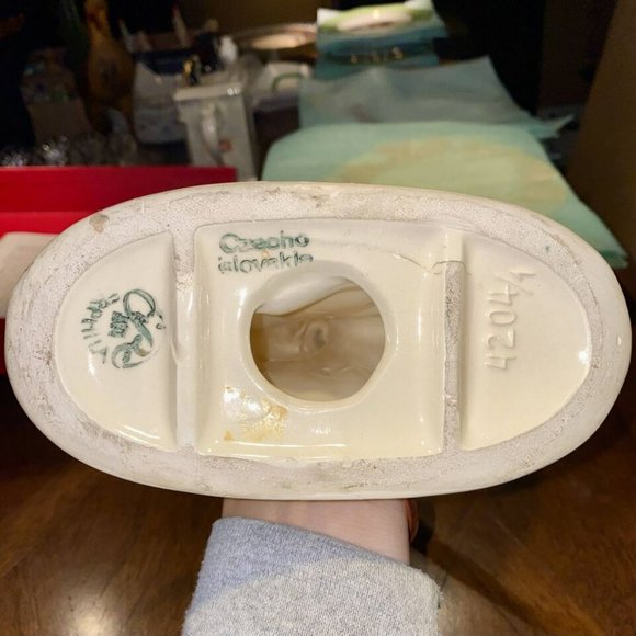 Vintage Erphila Czechoslovakia 11” Tall Ceramic Dancing Figurine Art Deco - Picture 4 of 5